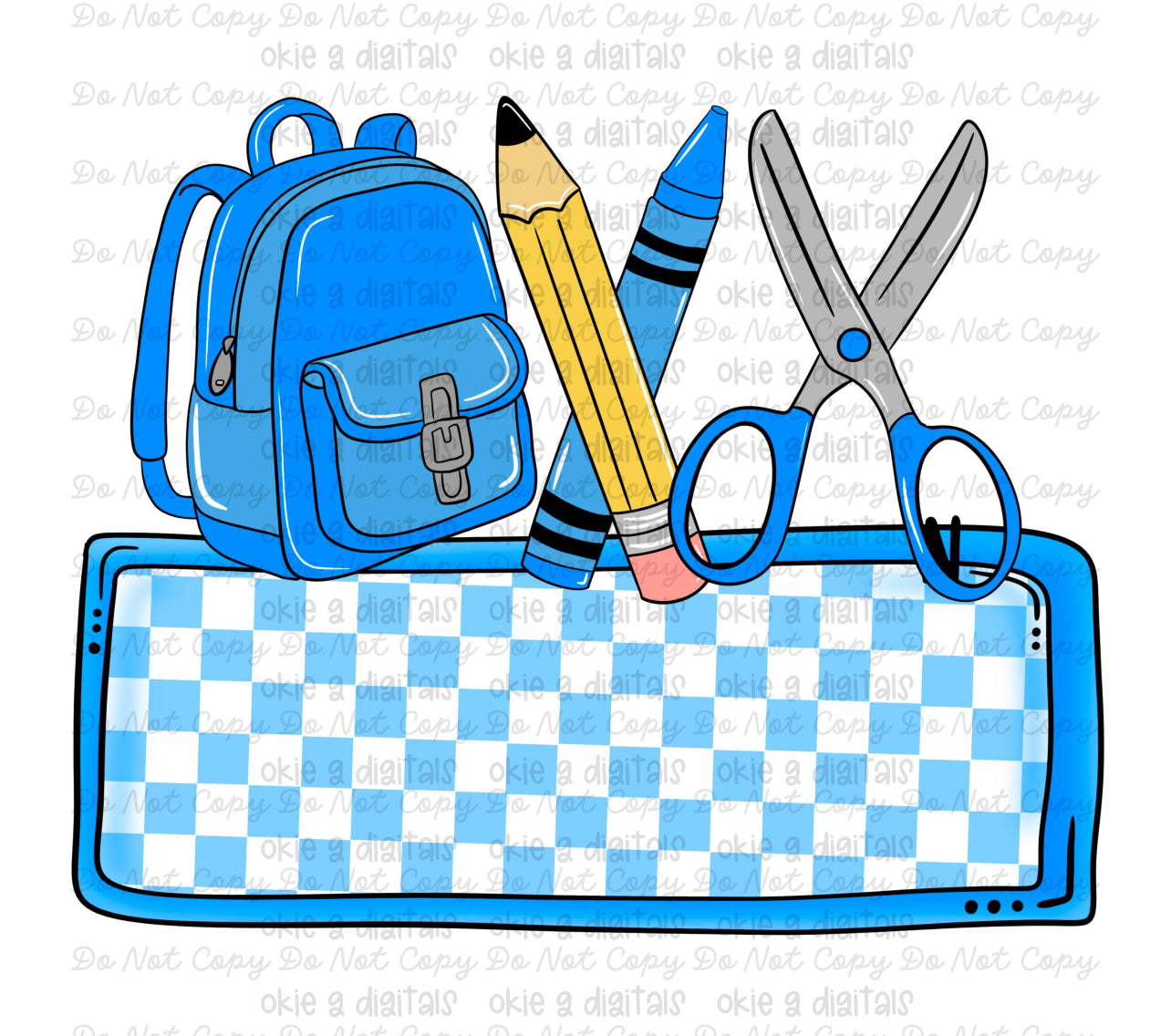 Blue name tag- add name in notes