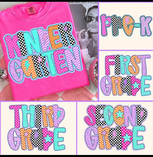 Pink & Purple grades