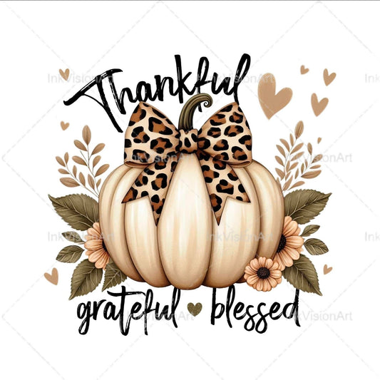 Thankful cheetah pumpkin