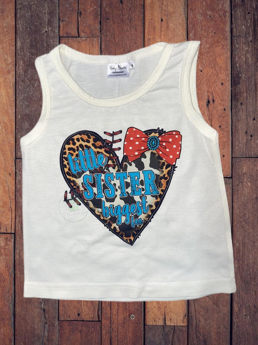 Little sister turquoise baseball