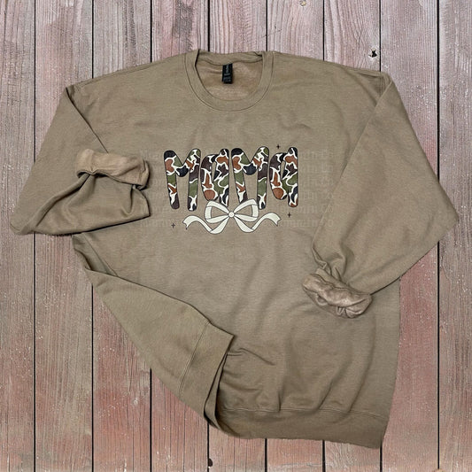 Camo mama w/ bow